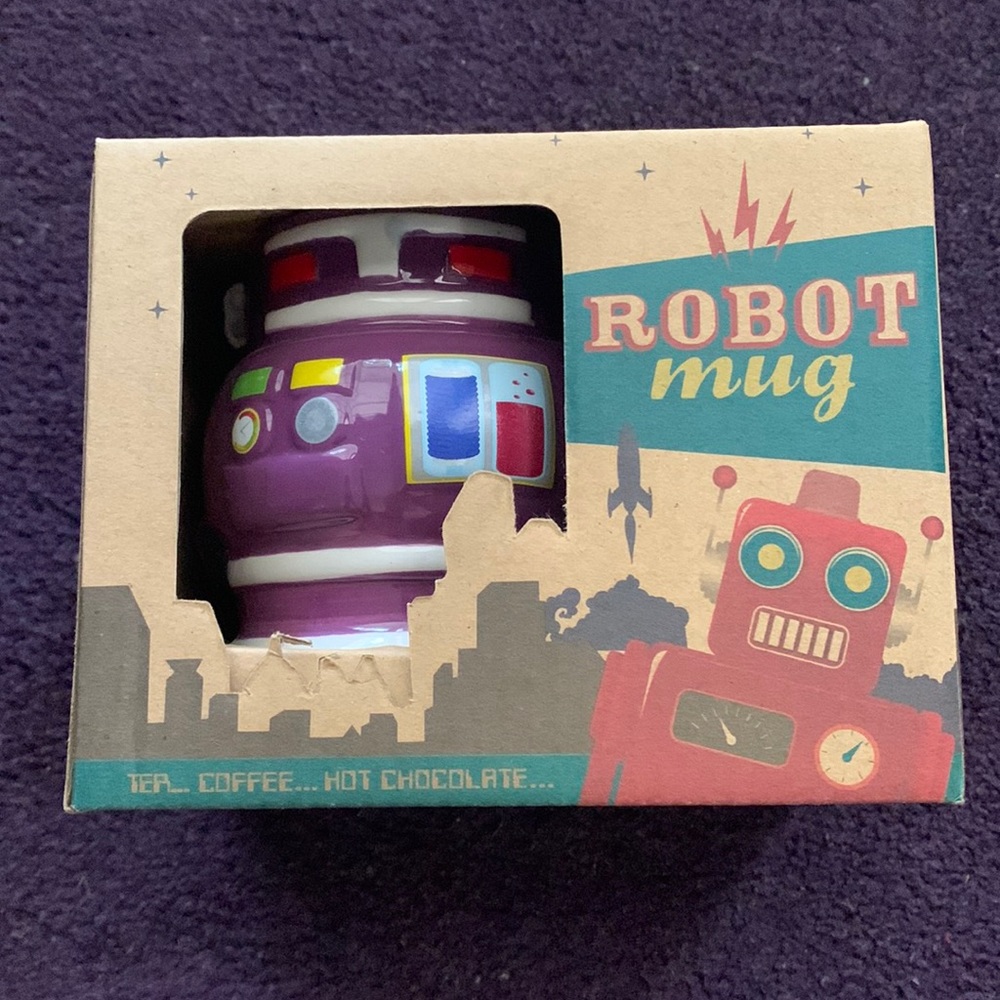 Purple Robot Mug